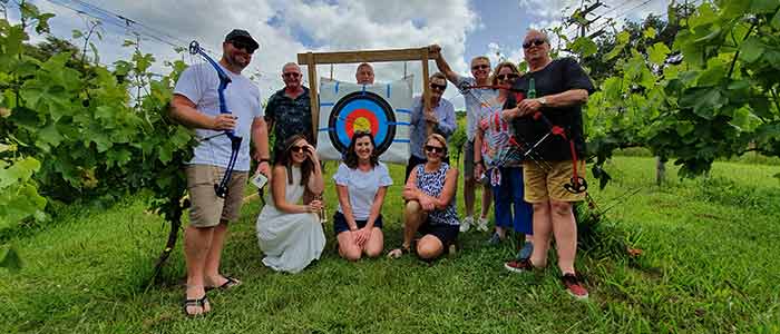 Facilitated archery team experience